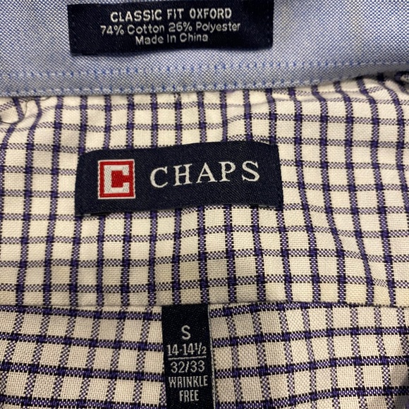 Chaps Checkered Casual Button Down - Picture 3 of 3
